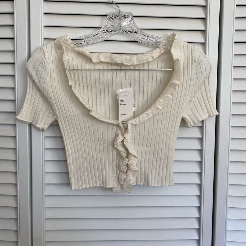 UO Cropped Cardigan Top